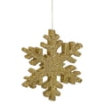 thumbnail image 1 of Vickerman 18 Pouces Ornement de Noël Flocon de Neige Pailleté Or, 1 of 1