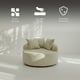 thumbnail image 3 of Ilios Innova | Sillón Circular Forli Beige, Sillón de Descanso Extra Grande con 3 Cojines, Tela Chenille Acanalada Suave, Estructura de Memory Foam, 3 of 9