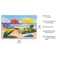 thumbnail image 2 of Sun Screen - Beach Chairs Umbrellas & Ocean View - From an Original Color Painting by Scott Westmoreland - 8 x 12 inch Vintage Wood Art Sign, 2 of 4