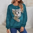 thumbnail image 5 of Sudadera con capucha de perro encantadora, sudadera de moda para mujer, abrigos para niña, sudadera con capucha de gato animal, ropa para mujer, jerséis kawaii Y2K Falls, cuello redondo, 5 of 5