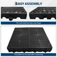 thumbnail image 5 of Plastic Pallets for Basement Storage Lightweight Waterproof Floor Pallet, 11.8"x23.6"x1.18" Waterproof Floor Pallets, Ventilated Grid Design, HDPE Heavy Duty Storage Pads for Garage Kitchen Outdoor, 5 of 7