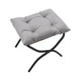 thumbnail image 3 of Lazy Chair with Ottoman, Modern Accent Lounge Chair with Folding Footrest and Headrest, Upholstered Leisure Sofa Armchair Reading Chair with Side Pocket for Living Room, Bedroom, Office, Light Gray, 3 of 6