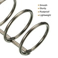 thumbnail image 4 of Uxcell Anillos de carpeta metálicos desmontables de 1.18" de diámetro, 3 círculos, color gris oscuro, paquete de 4, 4 of 6