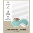 thumbnail image 2 of Chair Seat Covers,Solid Color Farmhouse Decor Aqua Stretch Removable Seat Covers for Dining Chairs,Soft Dining Room Seat Cover Set of 4, 2 of 5