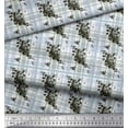 thumbnail image 3 of Soimoi Modal Satin Fabric Floral & Plaid Check Fabric Prints by Yard 42 Inch Wide, 3 of 3