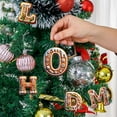 thumbnail image 6 of 26 Letters Christmas Tree Decoration, Gingerbread Alphabet Ornaments for Christmas Tree Candy Initial Letter Pendant with Berries Pattern, Christmas Decoration Xmas Tree Hanging Decor, 6 of 7