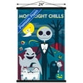 thumbnail image 3 of Disney Tim Burton's The Nightmare Before Christmas - Moonlight Chills Wall Poster with Wooden Magnetic Frame, 22.375" x 34", 3 of 3