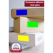Royal Green Color Coding Labels 2x1.2 inch Rectangular Stickers in 8 Assorted Colors ( 50mm x 31mm) - 320 Pack