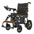 thumbnail image 2 of AMZFUN Folding Electric Wheelchair, 20+ Long Miles Range ,Elderly Friendly Lightwight Electric Wheelchair with Joystick, 300Lbs Capacity For All Terrain Fit, Orange, 2 of 9