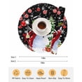 thumbnail image 6 of 15 Inch Round Placemats Set of 6, Black Red Christmas Non Slip Heat Insulation PP Table Mats, Snowman Xmas Tree Ball Gifts Winter Washable Place Mats for Kitchen Dining Party Table Decor, 6 of 7