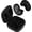 Black, variant on COBY Ultra-Slim True Wireless Earbuds, Ergonomic Bluetooth Earbuds with Microphone, White