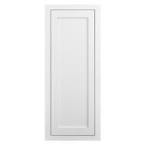 21" Wide 39" Tall 14" Deep Wall Cabinet Snow White Inset Shaker - Single Door