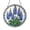 Acrylic 3.5 Inch, variant on Bluebonnet Stained Glass Suncatcher Round Wall Art, Texas Wildflower Floral Decor Accent for Nature Loving Homes
