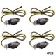 thumbnail image 1 of 4pcs/pack Led Blinkers Mini Smoke Lens Turn Signal Front Rear Motorcycle Light,11 ws, 1 of 5