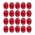 thumbnail image 1 of Carreaux Ovales Plats, 20 Pcs Jadestones Ovales Plats Rouges Construction Robuste, 1 of 9