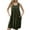 Army Green, variant on Timegard Sleepwear for Women Pleated Scoop Neck Sleeveless Pajamas Casual Loose Comfy House Dress