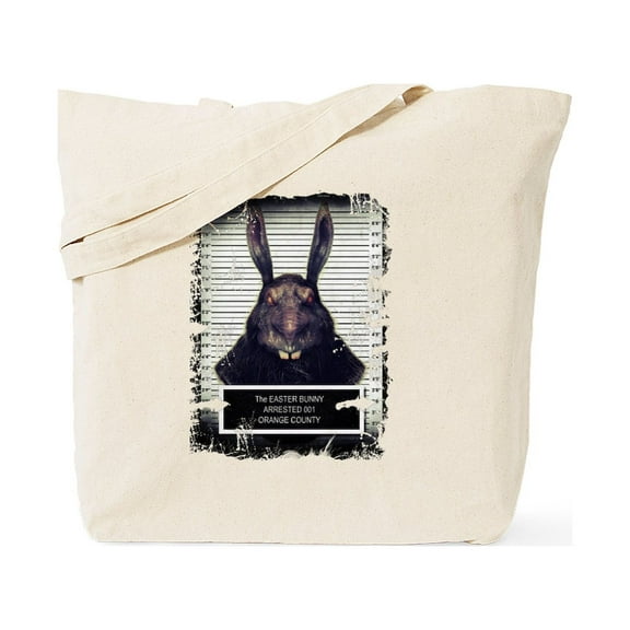 CafePress - Evil Easter Bunny Rabbit SOLO Tote Bag - Unisex Canvas Tote Bag, Beige, 1-Piece