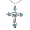 thumbnail image 7 of Xinyolin Rhinestone Inlaid Cross Pendant Necklace - Hook Earrings Jewelry Set, 7 of 7