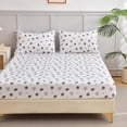 thumbnail image 2 of Chezmoi Collection Kids/Teens Sports Fitted Sheet, Twin XL 2-Pack – 2 Fitted Sheets + 2 Pillowcases (No Flat Sheet) - Soft Microfiber Fitted Sheet Set - White Gray Baseball Basketball Football Print, 2 of 8