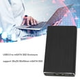 thumbnail image 3 of USB 3.0 To MSATA SSD Enclosure, High Speed Up To 6Gbps, Plug And Play, LED Indicator, Auto Sleep, Aluminium Alloy, Suitable For Win 98 SE ME 2000 XP Vista 7 8 10 For OS X Laptop, 3 of 8