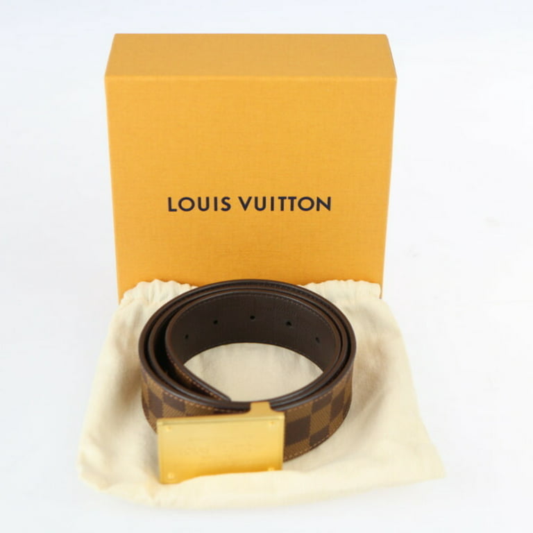 Louis Vuitton - Authenticated Belt - Leather Brown for Men, Very Good Condition
