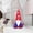 B, variant on Independence Day Gnome Doll Red White Blue Striped Star Leg Decor 1 Count