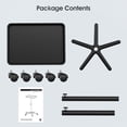 thumbnail image 6 of Utility Cart with Wheels Storage Cart with Tray Height Adjustable Salon Tray Cart Black, 6 of 9