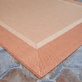 thumbnail image 3 of Couristan Recife Stria Texture Indoor / Outdoor Area Rug, Natural- Terracotta, 8'6" Square, 3 of 6