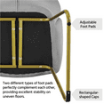 thumbnail image 6 of Alden Design Glam Velvet Accent Chair with Golden Metal Legs, Gray, 6 of 9