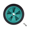 thumbnail image 2 of Greenne 2Pcs Green Air Compressor Wheel Replacement Caster Silent 5 Inch Shockproof, 2 of 9