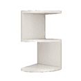 thumbnail image 1 of Corner Shelf Corner Punching-Free Corner Bookshelf Kitchen Triangle Cabinet Storage Rack,1 x wall frame,White, 1 of 6