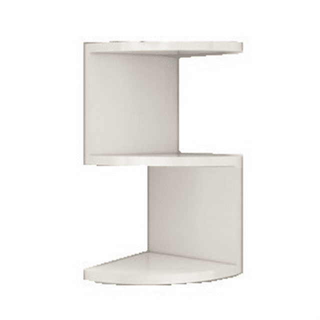 Corner Shelf Corner Punching-Free Corner Bookshelf Kitchen Triangle Cabinet Storage Rack,1 x wall frame,White