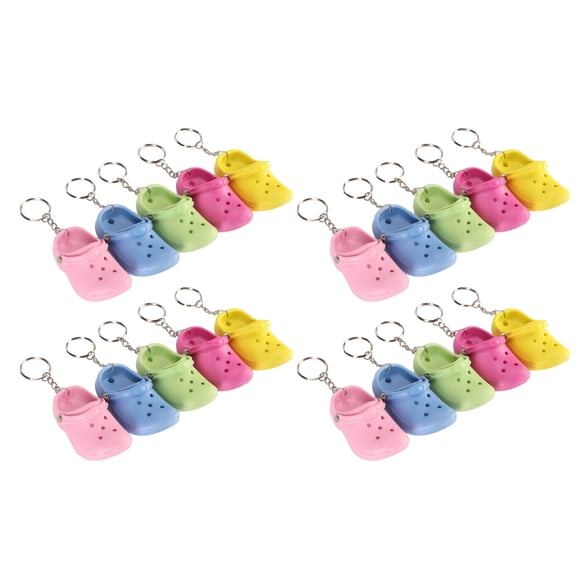 Little Shoes Chains Key, Llave Slipper Hermoso proceso de silicona 5 Colores Flexibles para la Bolsa para la Mochila