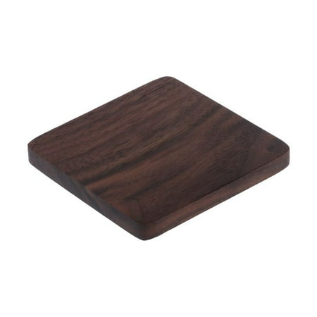

Round Square Walnut Wood Drink Coaster Heat Insulation Tea Coffee Cup Mat Pad Ho