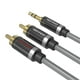 thumbnail image 3 of 3.5mm A 2 RCA Cable Dd Adaptador Estéreo Splitter Conexiones de sonido Teléfono 2 metros, 3 of 7