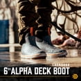 thumbnail image 2 of Deck Boots LaCrosse 6 Alpha de goma impermeable para hombre gris/naranja, 2 of 6