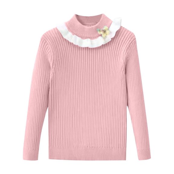 Bixock Kids Fall Winter Warm Clothes,Toddler Boys and Girls Sweaters,Fashion Girl and Boy Children' Casual Long Sleeved Warm Turtleneck Thickened Over Sweater