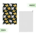 thumbnail image 2 of Easygdp Lilies Flowers Golf Towel 24x16in for Men and Women with Carabiner Clip for Easy Attachment, 2 of 8