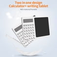 thumbnail image 2 of 10 Digit Calculator with Writing Tablet Time Function LCD Display Desk Calculator with Erasable Handwriting, 2 of 8