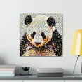 thumbnail image 3 of Pandas in Pointillism - Canvas, 3 of 10