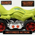 thumbnail image 4 of Crazy Truck: Motorized Dinosaur - Green - Dino Toy Vehicle, Roaring Sound Effects, Stunts & Tricks, Rubber Tires, Prehistoric Racing Action, Kids 3+, 4 of 8