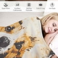 thumbnail image 3 of BCIIG Dog Paw Prints Warm Lightweight Blanket Soft Fleece Blankets for All Seasons 60x80in, 3 of 6