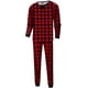 thumbnail image 2 of Conjuntos de pijamas de pijama a cuadros rojos a juego con la familia de Navidad Adepaton CJWUS-2115, 2 of 6