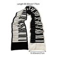 thumbnail image 2 of Winter Scarf for Women Men, Elegant Piano Keyboard Print Scarf Comfortable Soft Neck Warm Long Scarf for Autumn Winter Spring, 2 of 6