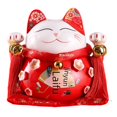 thumbnail image 1 of Hucha con forma de gato de la suerte, adornos grandes, apertura de tienda, regalos para el hogar, adornos, regalos creativos, regalos de artesanía de cerámica, 1 of 5