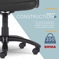 thumbnail image 2 of Click365 Classic Big & Tall Executive Office Chair Bonded Leather Black, 2 of 10