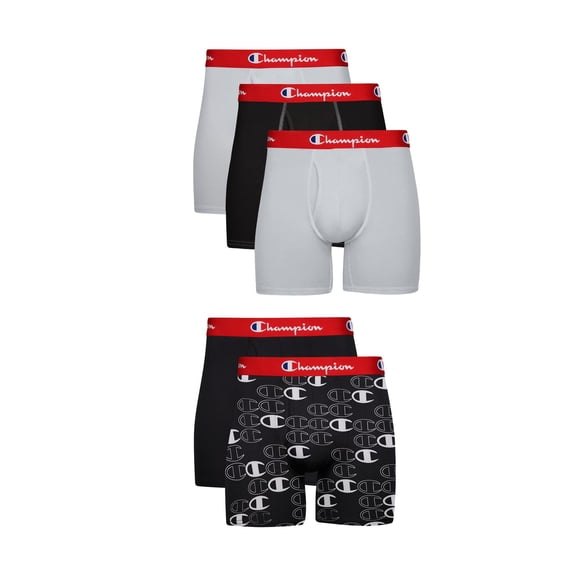 Champion Men's Everyday Active Lightweight Stretch Boxer Briefs - 5 Pack