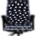 thumbnail image 3 of Printed Office Chair Covers, Stretch Computer Chair Cover Universal Boss Chair Covers Modern Simplism Style High Back Chair Slipcover (Star, Large), 3 of 8
