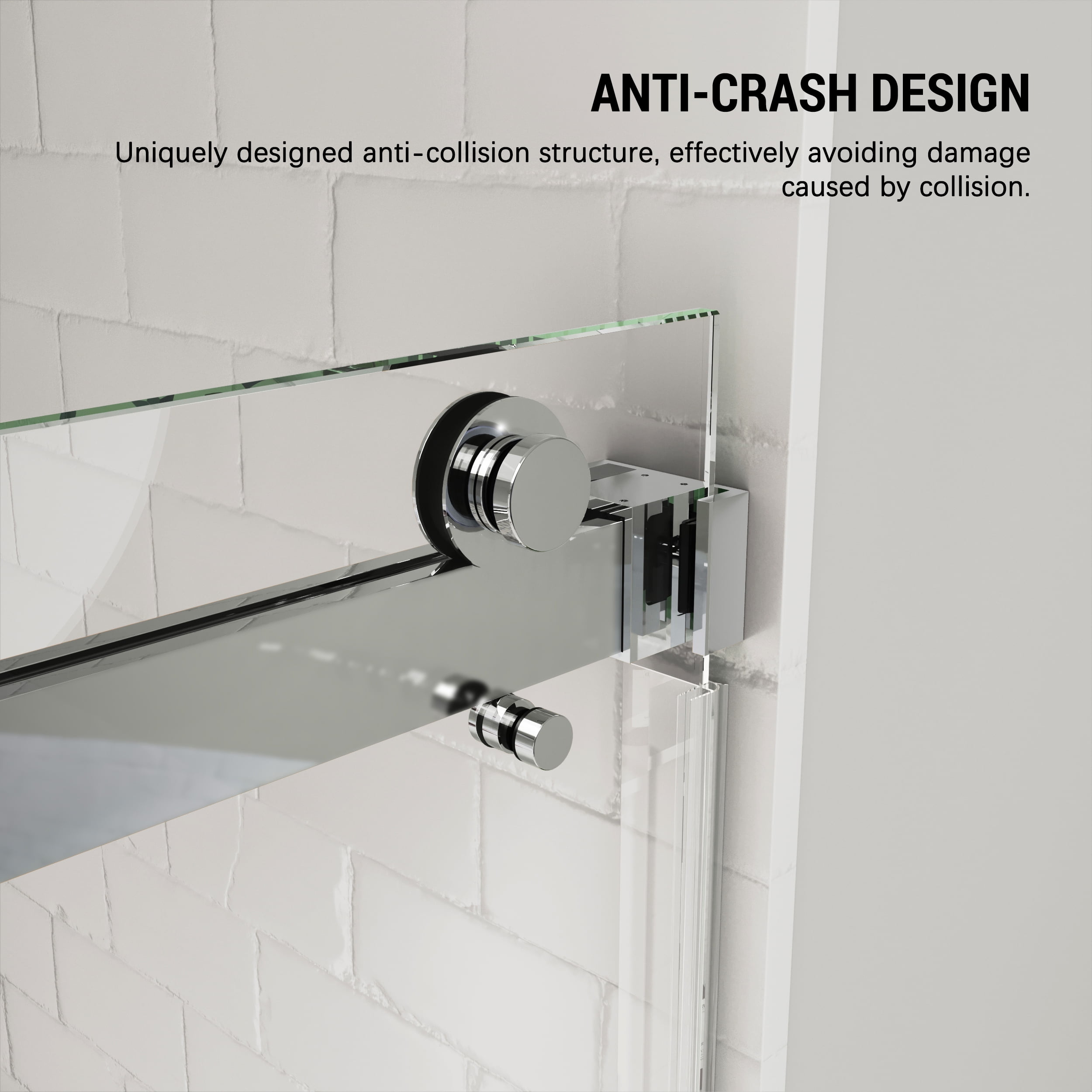 MCOCOD 56 to 61 in. W x 76 in. H Modern Frameless Double