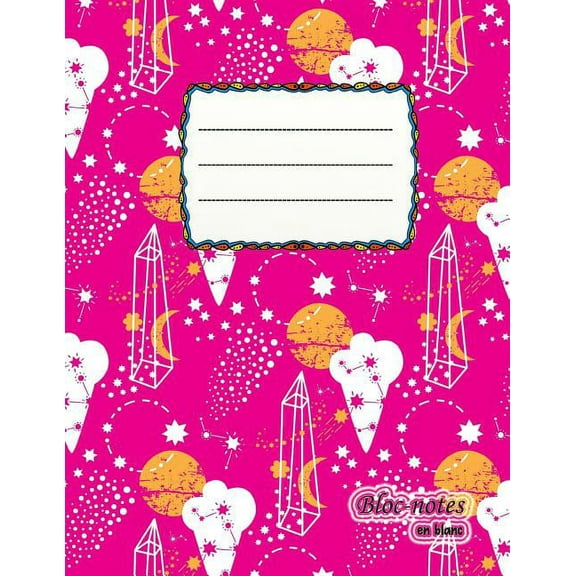 Bloc-notes en blanc: Pour les filles - astronaute format A4 - 112 pages - carnet de notes avec registre - idéal comme agenda, carnet de croquis, carnet de croquis, carnet à dessin ou cahier à colorier